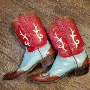 Gorgeous Lucchese Hand Crafted Women's Sz 8.5 Cowgirl Boots
